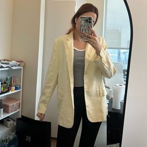 Blazer cream color from ZARA size M